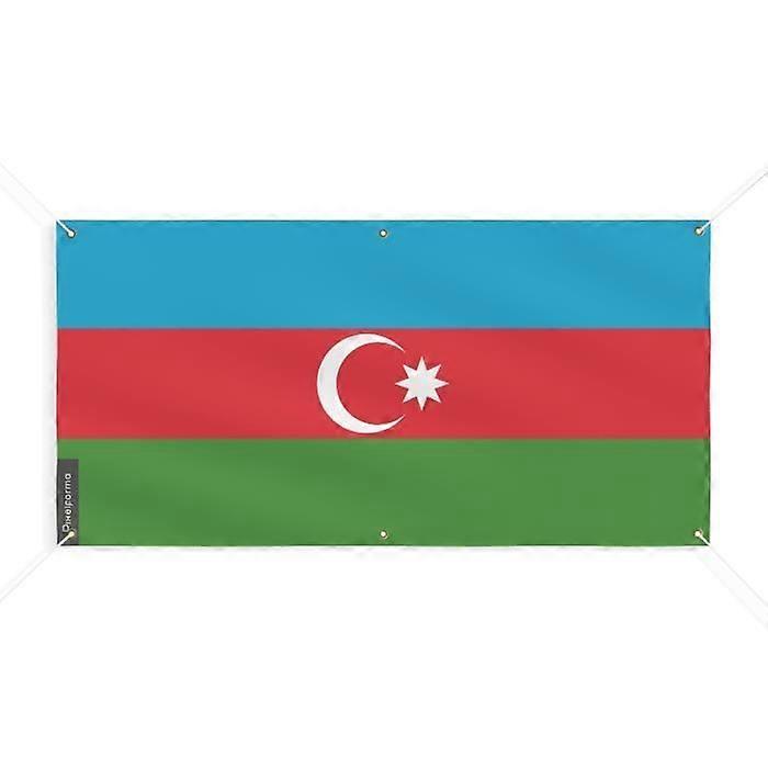 Banner - PIXELFORMA - Flag of Azerbaijan - 140x280cm - Durable polyester - 6 Grommets