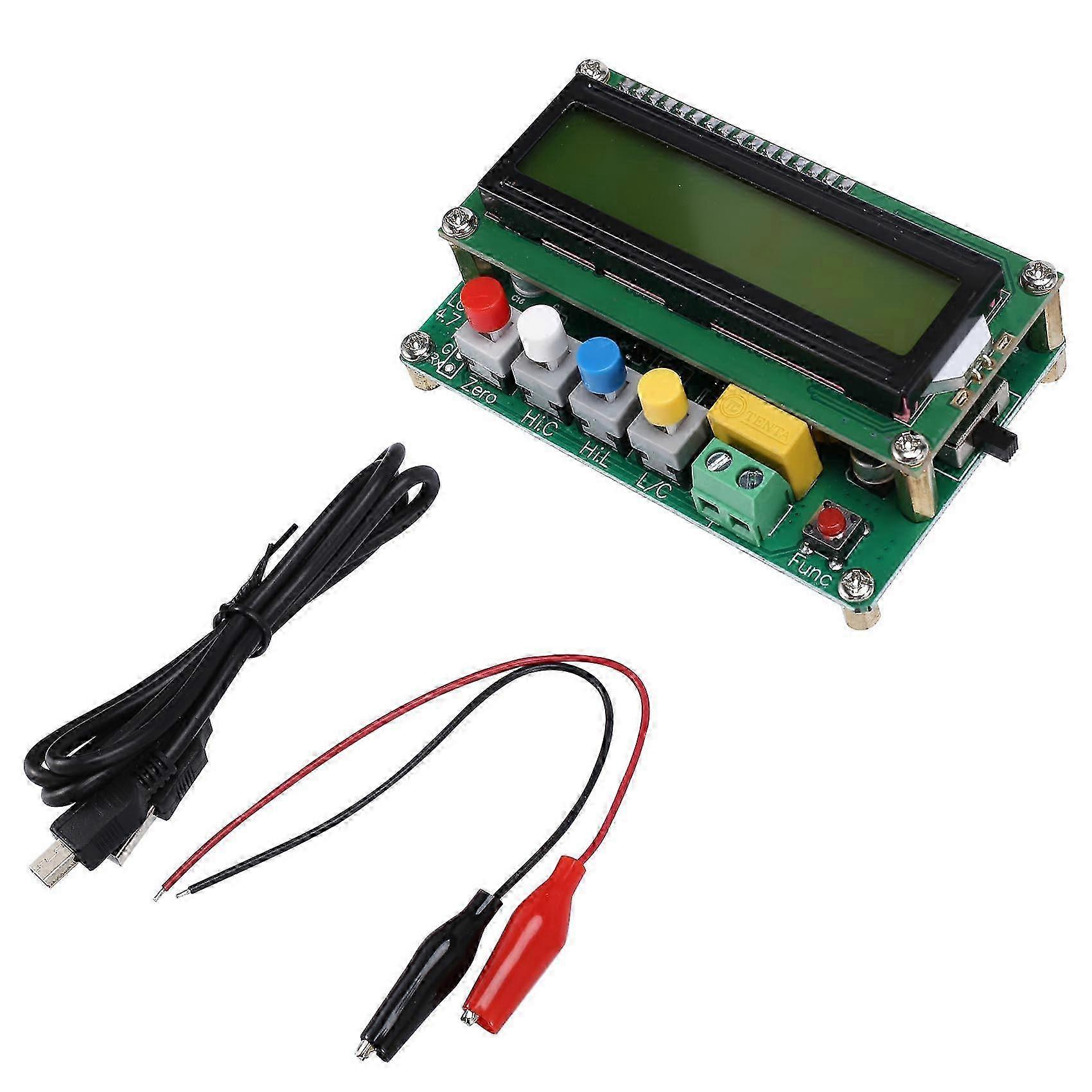 Portable Digital LC Meter with LCD Display, Capacitance Inductance Tester, Mini USB Interface