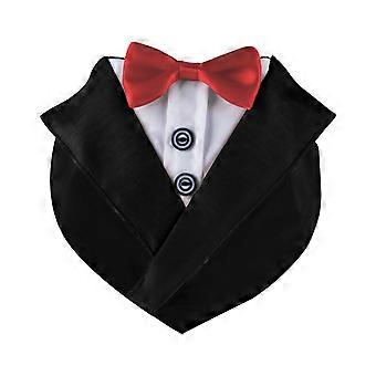 Prince-Collar for Cat Pet Neckerchief Suit for Dog Neck Decors Elegant Cat Collar with Bow Tie Scarf Bandana-  S