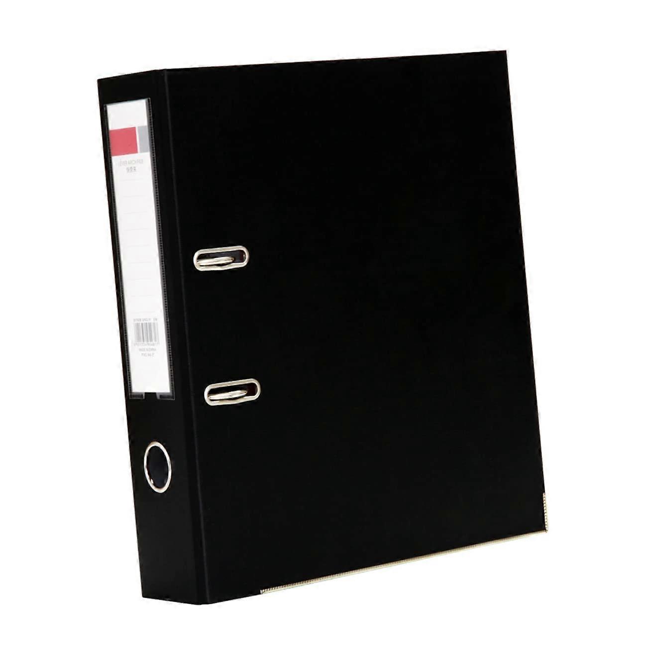 A4 Plastic School Binder Organizer with 2 Inch Blue Arch Ring, Hole Punch Compatibility, Finger Grip and Office Supplies Storage