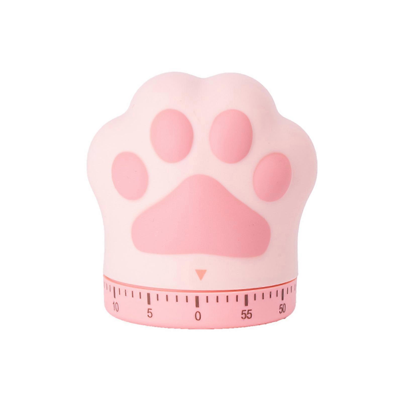 Household Kitchen Timer Cute for Cat Paw Shape Cooking Timer Baking Timer Cooking Alarm Kitchen Accessories Plastic Mate