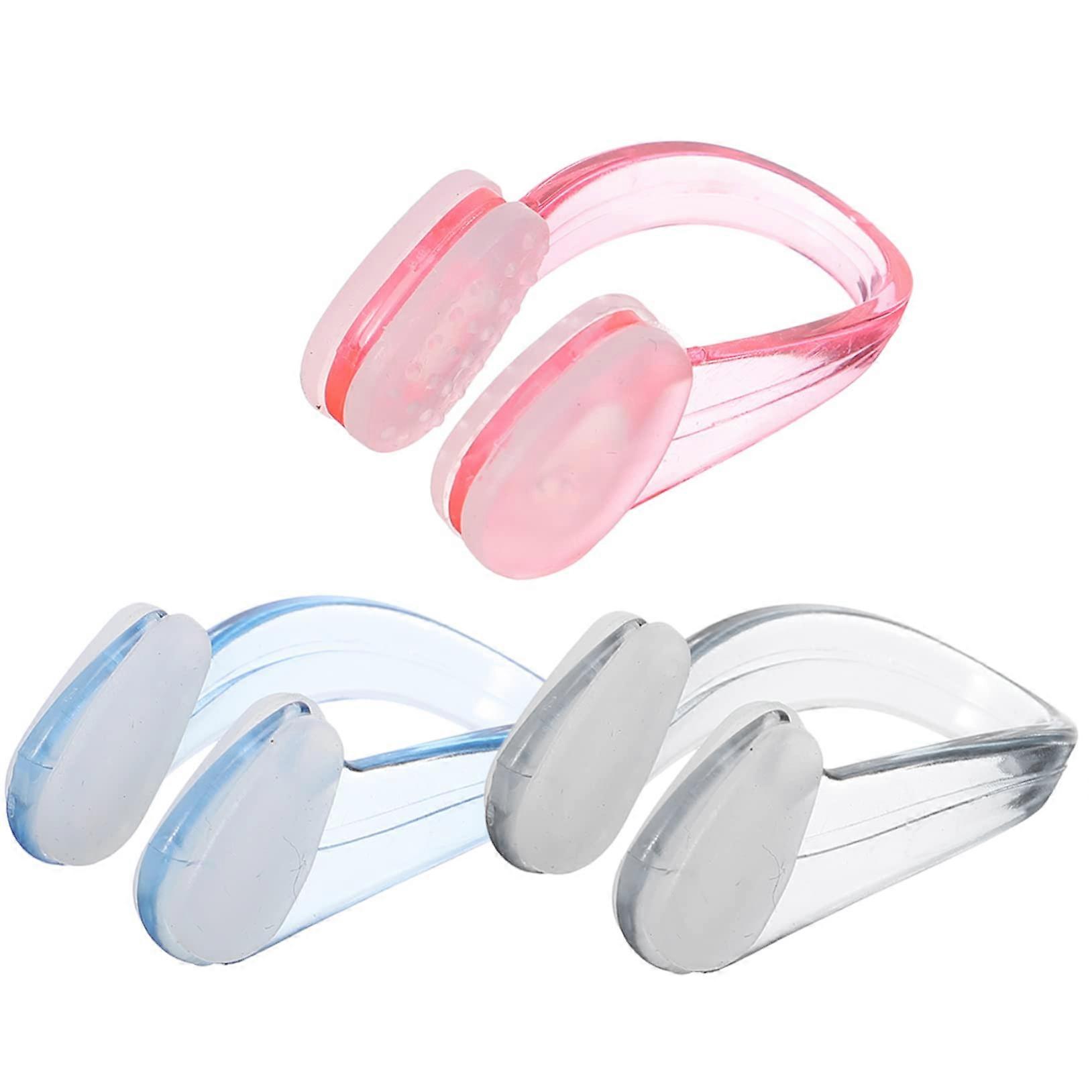 Pack of 3 Floating Nose Clip for Adults Swimming Nose Plug