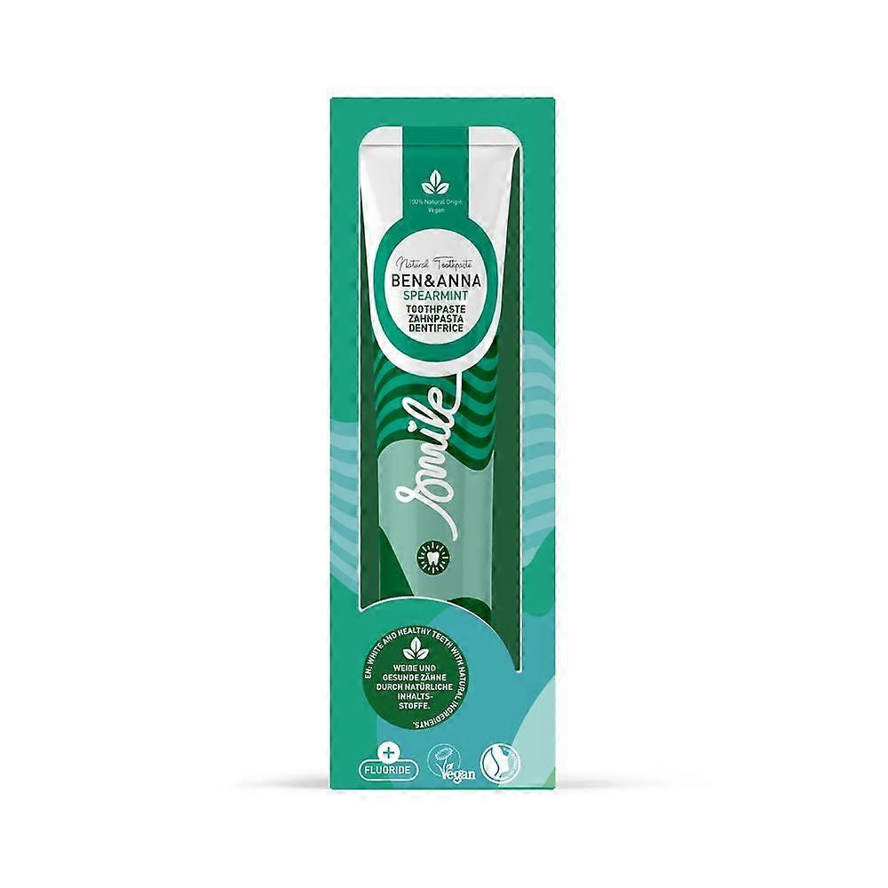 Ben and Anna Ben & Anna Toothpaste Tube Mint (with fluoride) 75ml