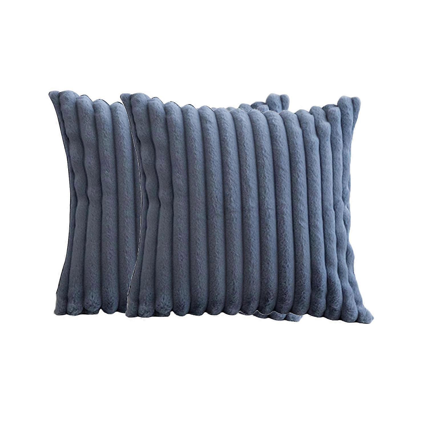 2025 Soft Velvet Pillowcase Pair 50x50cm in Elegant Blue