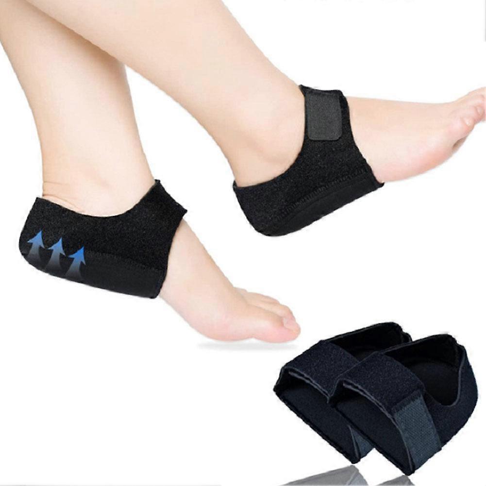 Black (A) $Heel protector gel heel cup heel pad support plantar achilles tendonitis dry cracked heel heel pad heel
