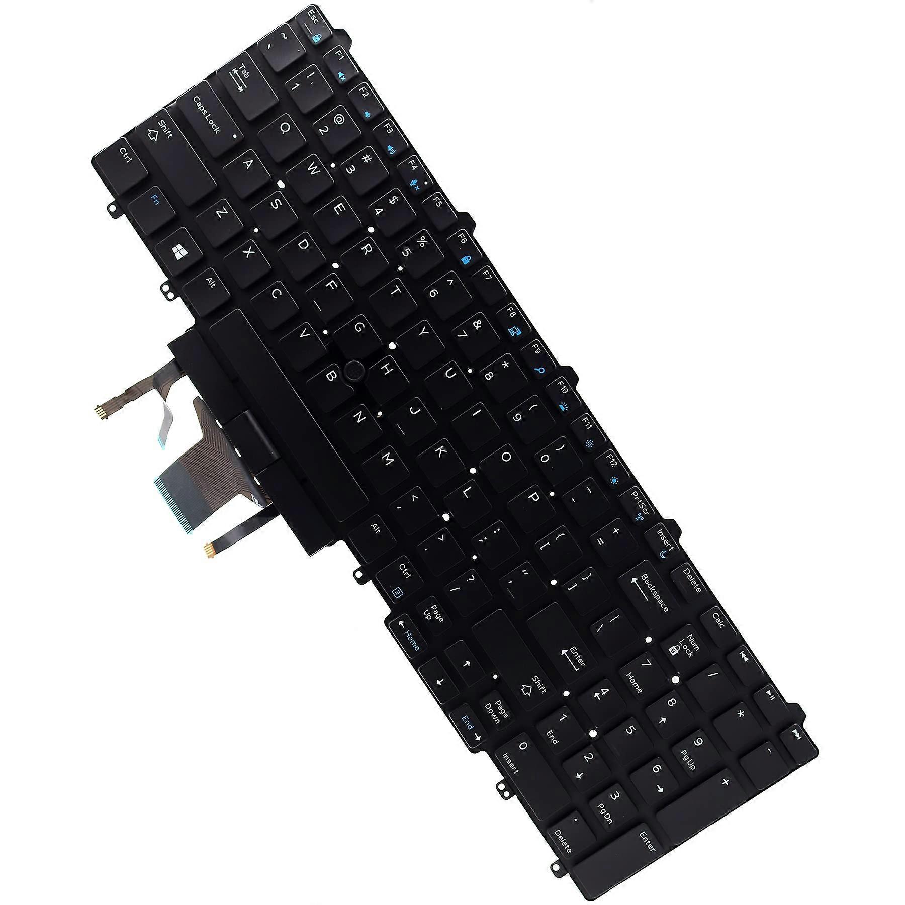 Deal4GO USINTL Backlit Keyboard w/Stick Pointer Replacement for Dell Latitude E5550 E5570 5580 5590 5591 Precision 3510 3520 3530 7510 7520 7710 7720