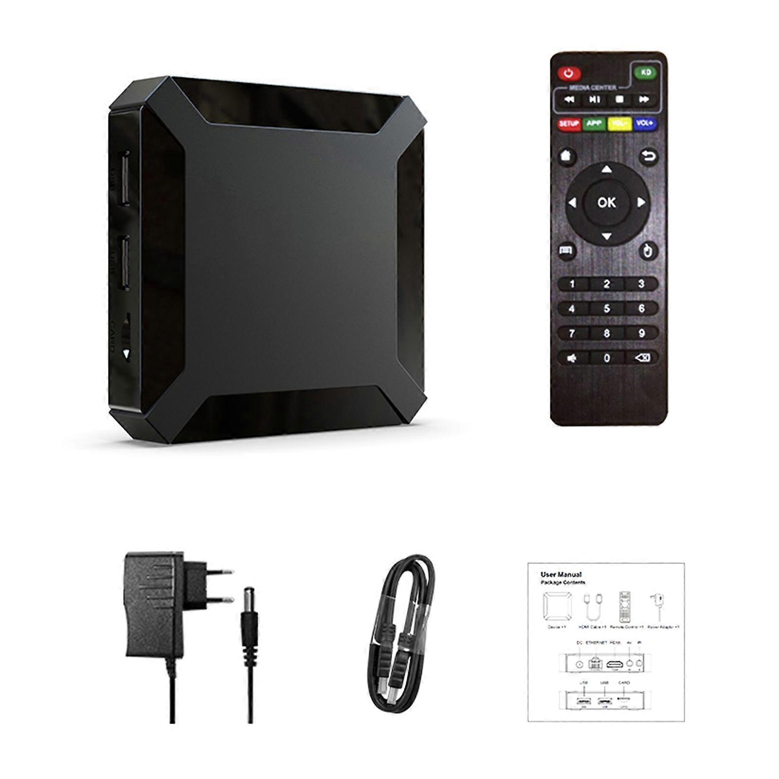 4K60 TVBOX Android 10 with HEVC H.265, 2+16G, Wireless, DLNA/MIRACAST/AIRPLAY Support