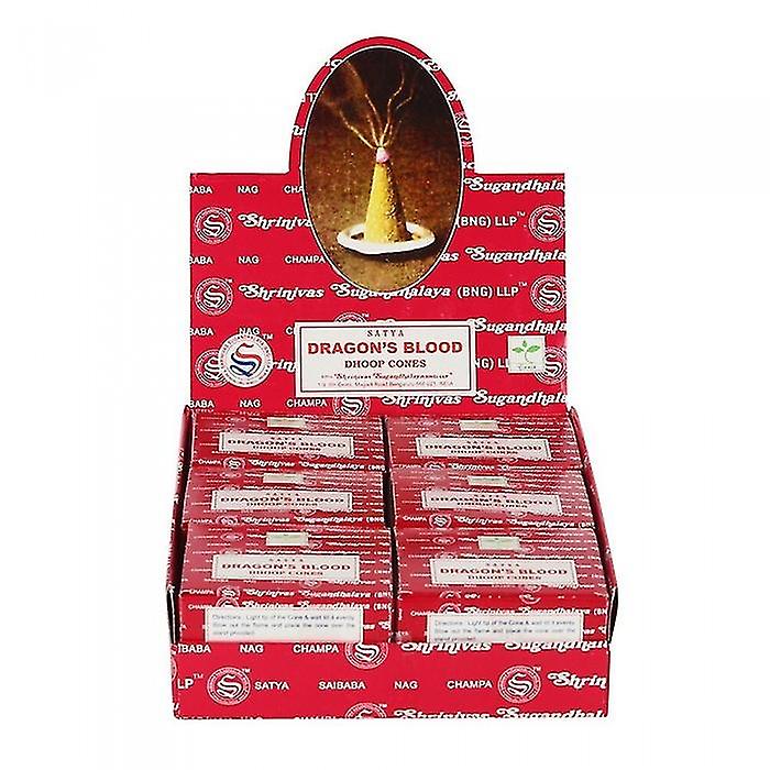 Satya Dragons Bluträucherzapfen (Pack mit 144 Stück)