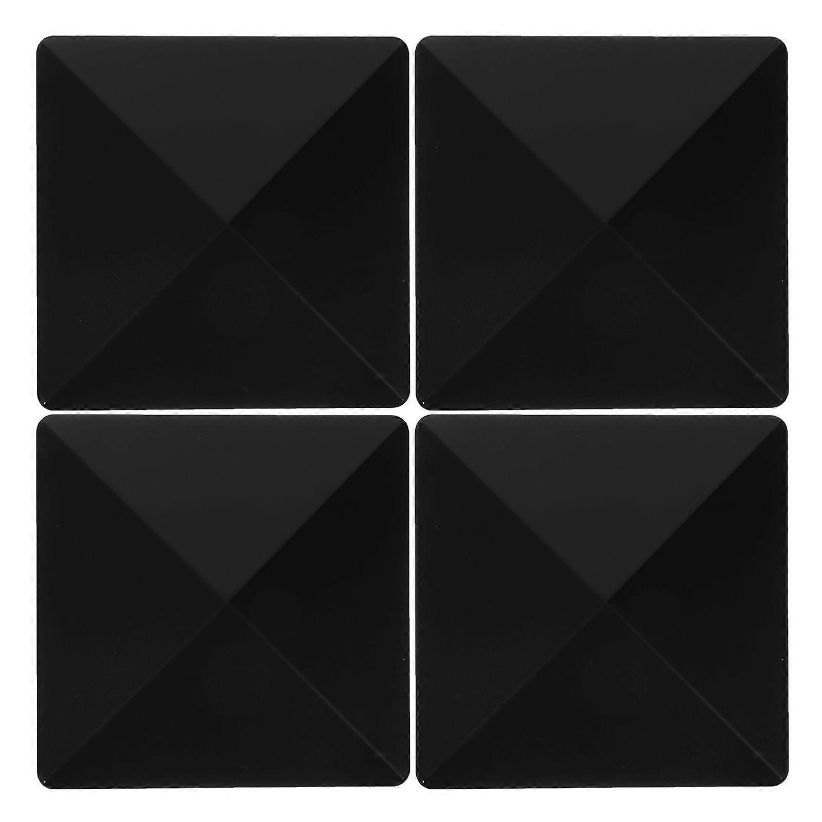 4 juegos de remates de postes de cerca, protector de tapa de cerca, protector de cerca, protector de cerca, tapas de poste de plástico