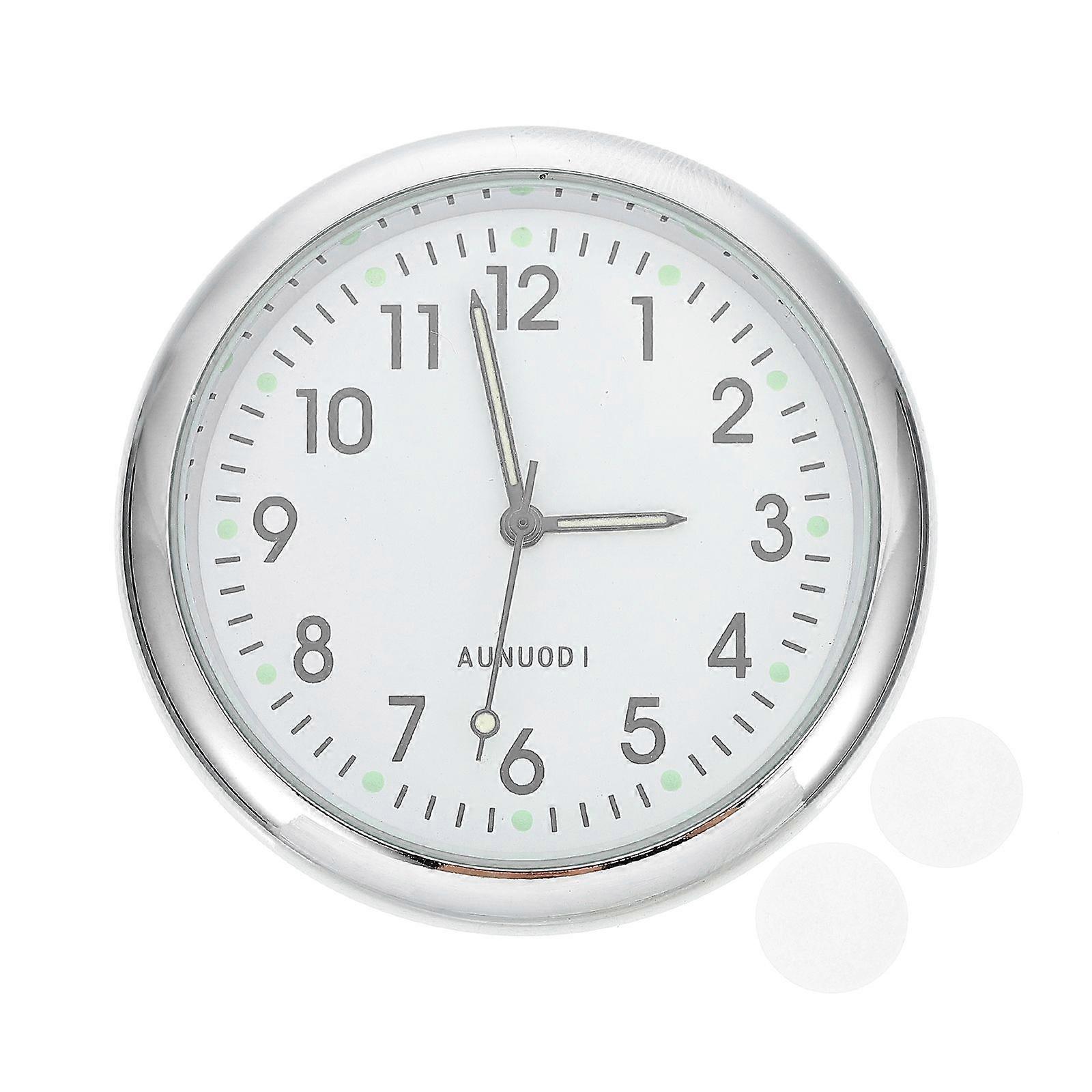 Stick On Clock Decorative Car Clock Metal Car Clock Digital Car Clock for Decor