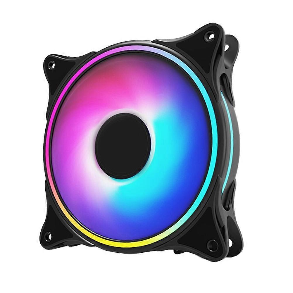 Pc Rgb Fans Computer Cooler Arbg Lighting Rapid Cooling Abs Material 12V 1Set
