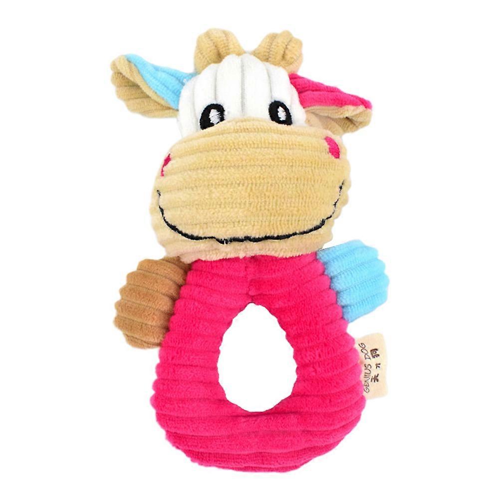 Chew Toys Dog Toys Rosy Color for Indoor Play Small Dogs Teeth Grinding Plush PP 1Pcs