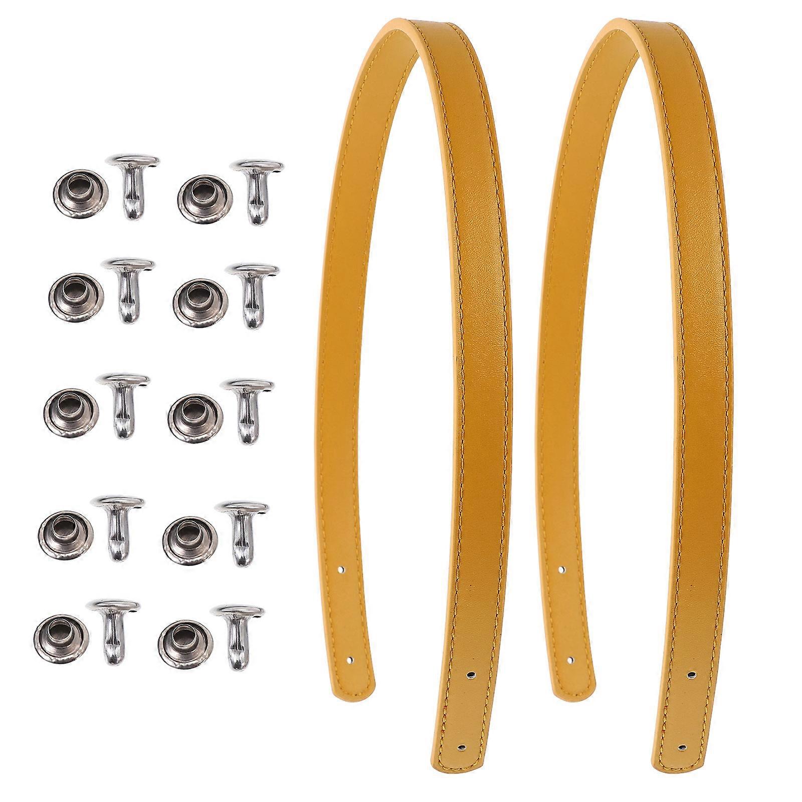 Diy Bag Handles Leather Handbag Handles Elegant Chain Strap Style Diy Projects Custom Bag Decorating 24.4 0.7 0.2in 2Set