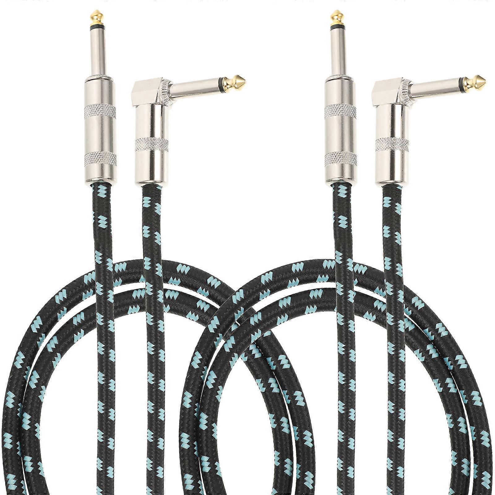 Guitar Audio Cable Professional Recording Stereo Audio Transmission 105x4.6x1.2cm 2Set