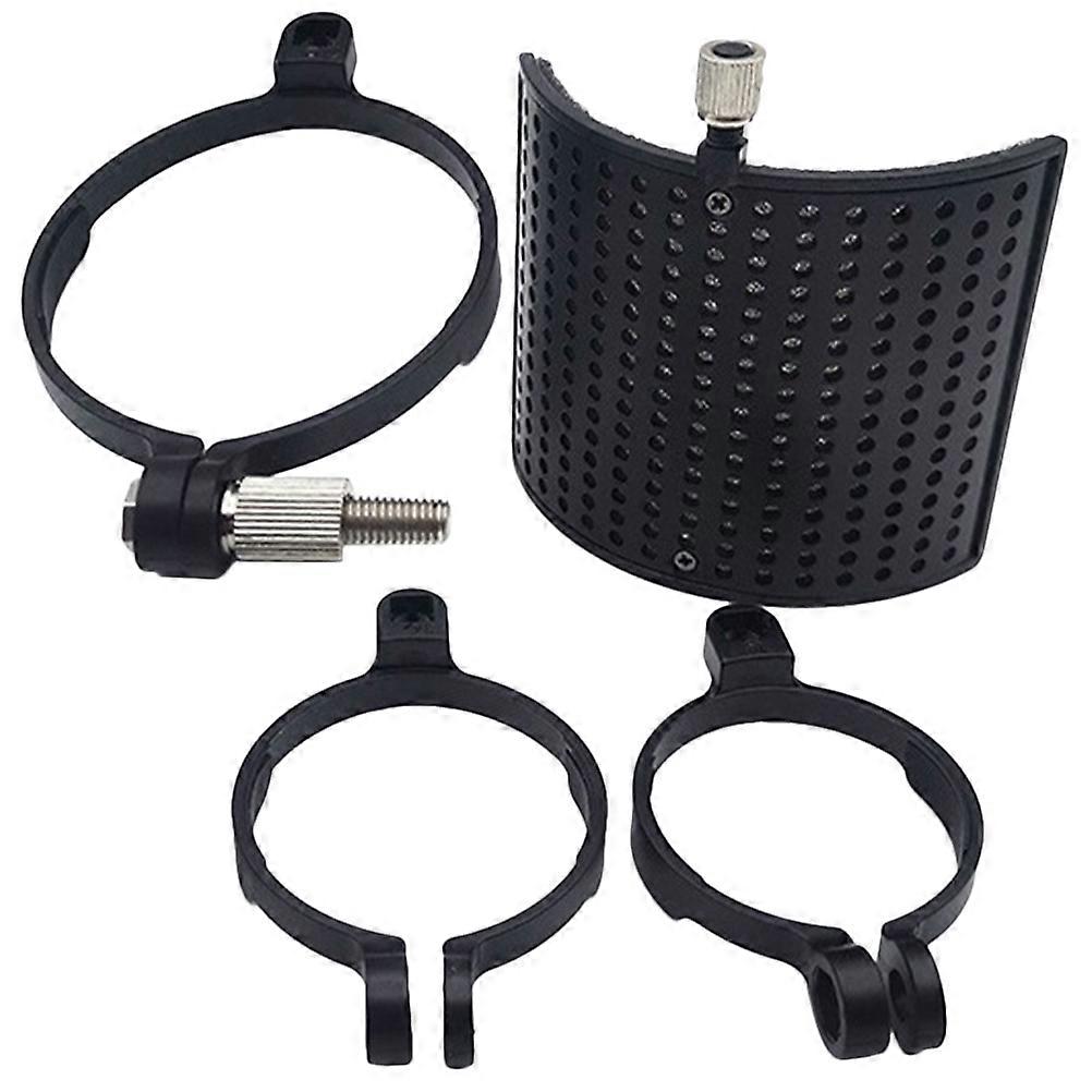 Portable Microphone Noise Reduction Cover with Clip – Desktop Microphone Isolation Shield for Interviews, Stage Performances, and Conference Rooms