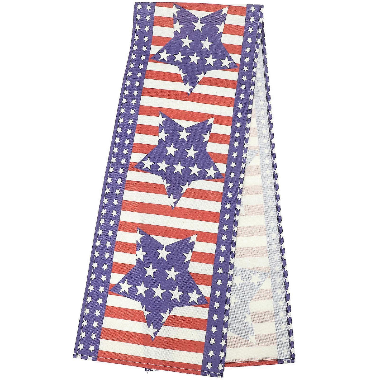 Independence Day Accessories Table Runner Restaurant Polyester Material 70.74X12.58X0.04in Table Protection Homeowners 1Pcs