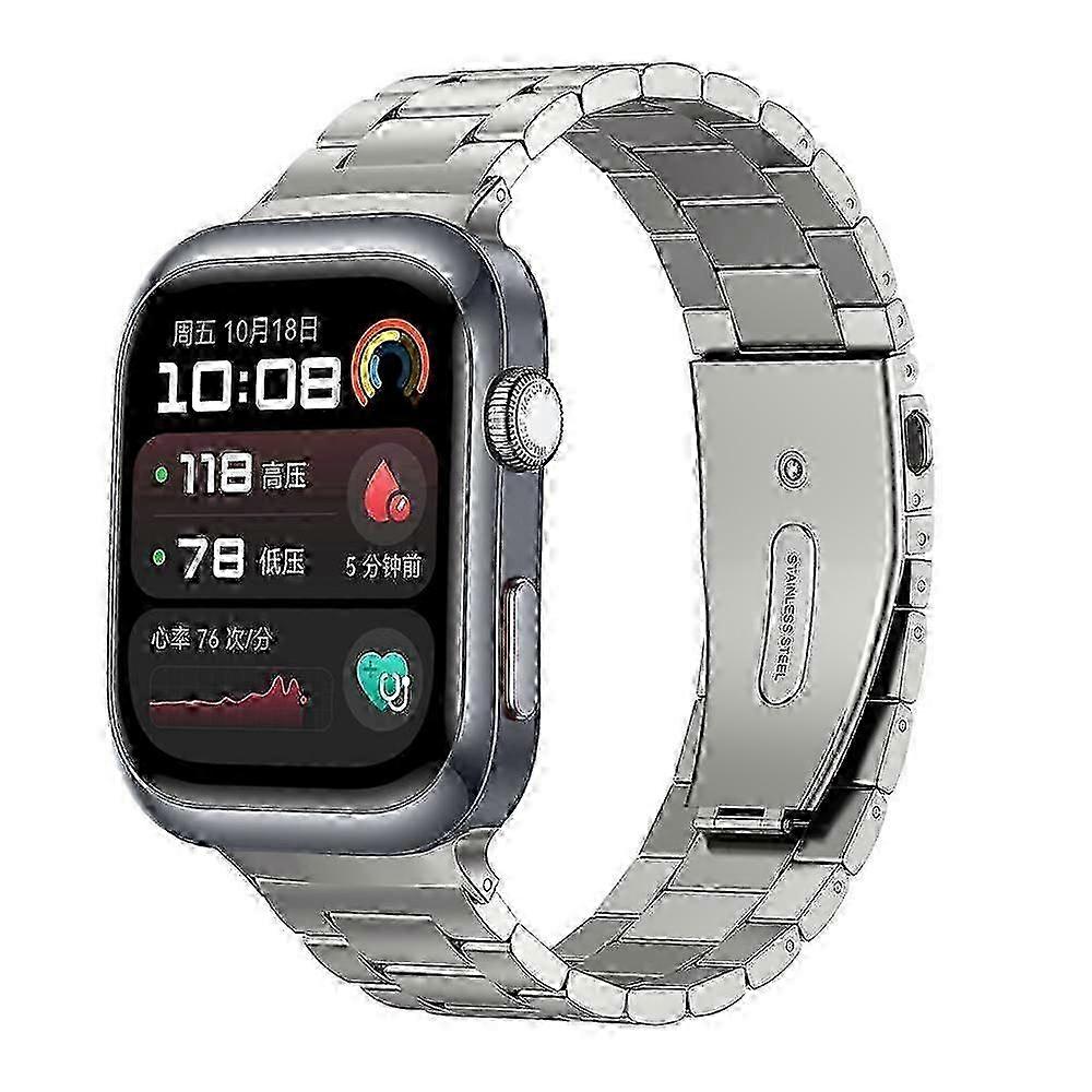 Three Beads Steel Watch Strap for Huawei Watch D2 - Silver