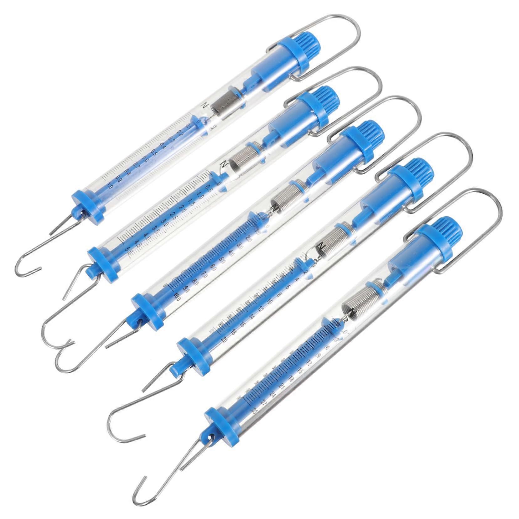 Hanging tube spring scales 5piece spring scale for measurington gram andton in the classroom'