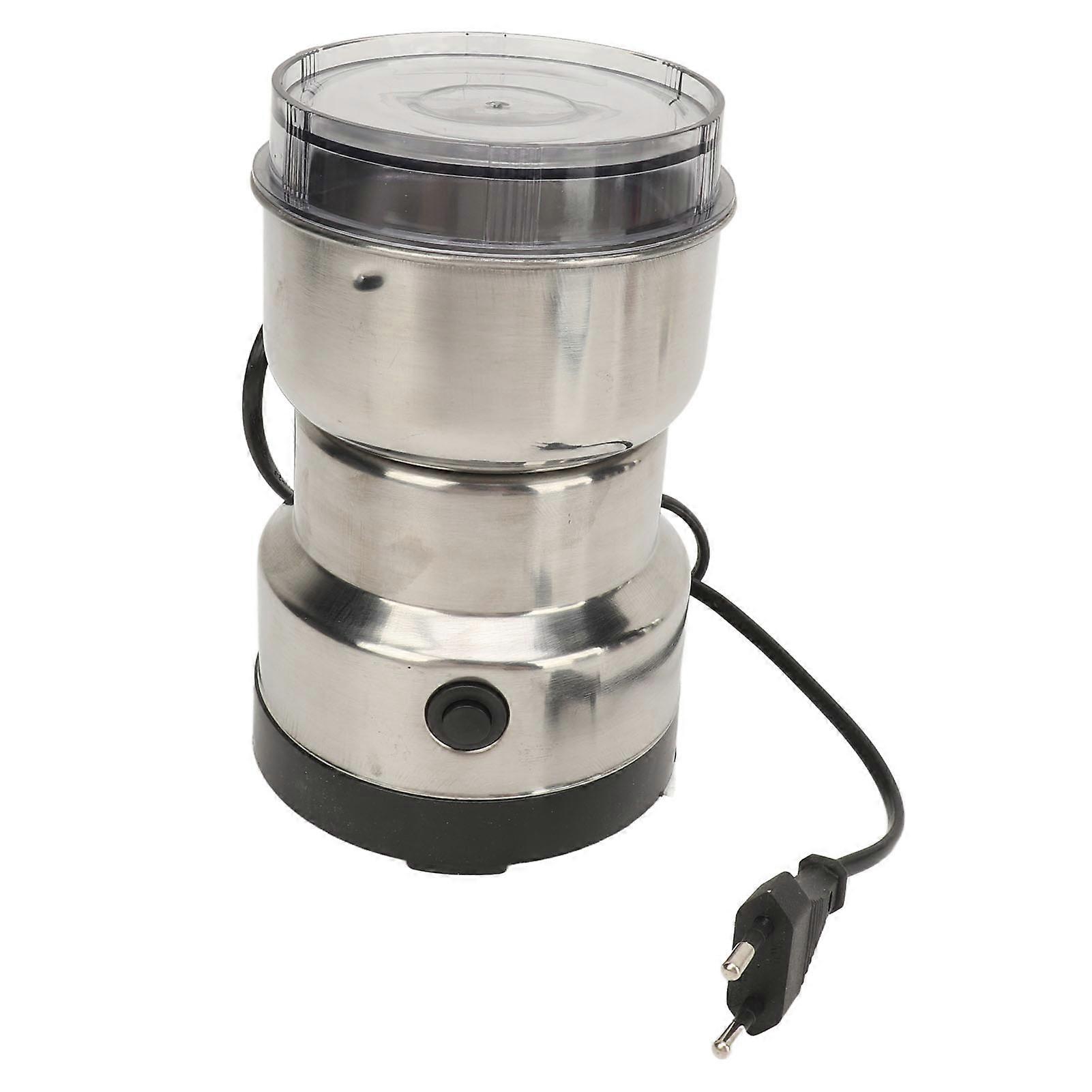 Moulin à épices électrique en acier inoxydable, mini moulin à grains d'épices à une touche pour haricots, épices, riz