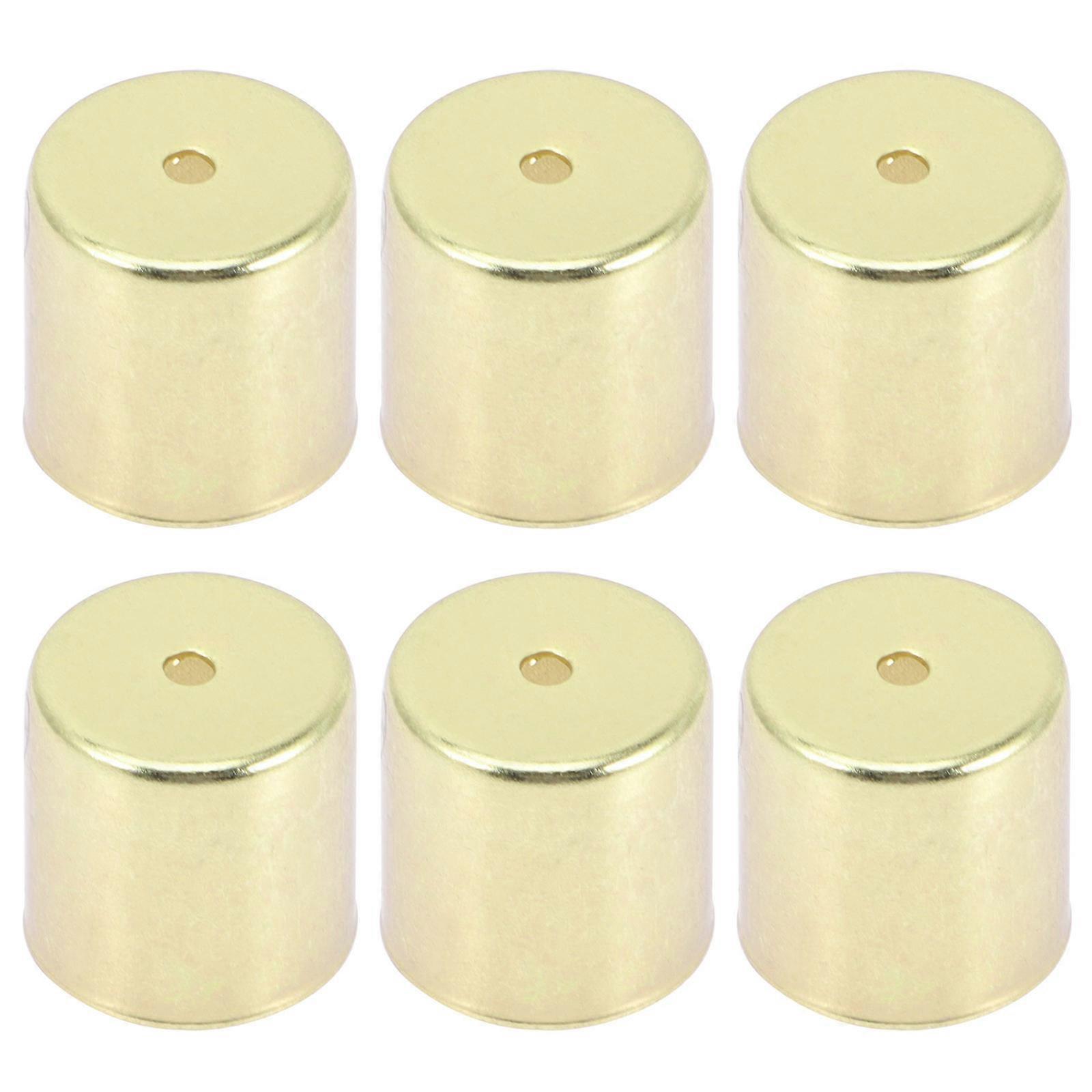 6pcs Vintage Iron Candle Holders for Column Jar Candles – Home Decor for Living Room, Bathroom, Office, and Weddings