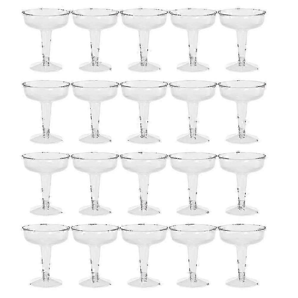 20pcs Clear Plastic Champagne Glasses For Parties Clear Plastic Cup