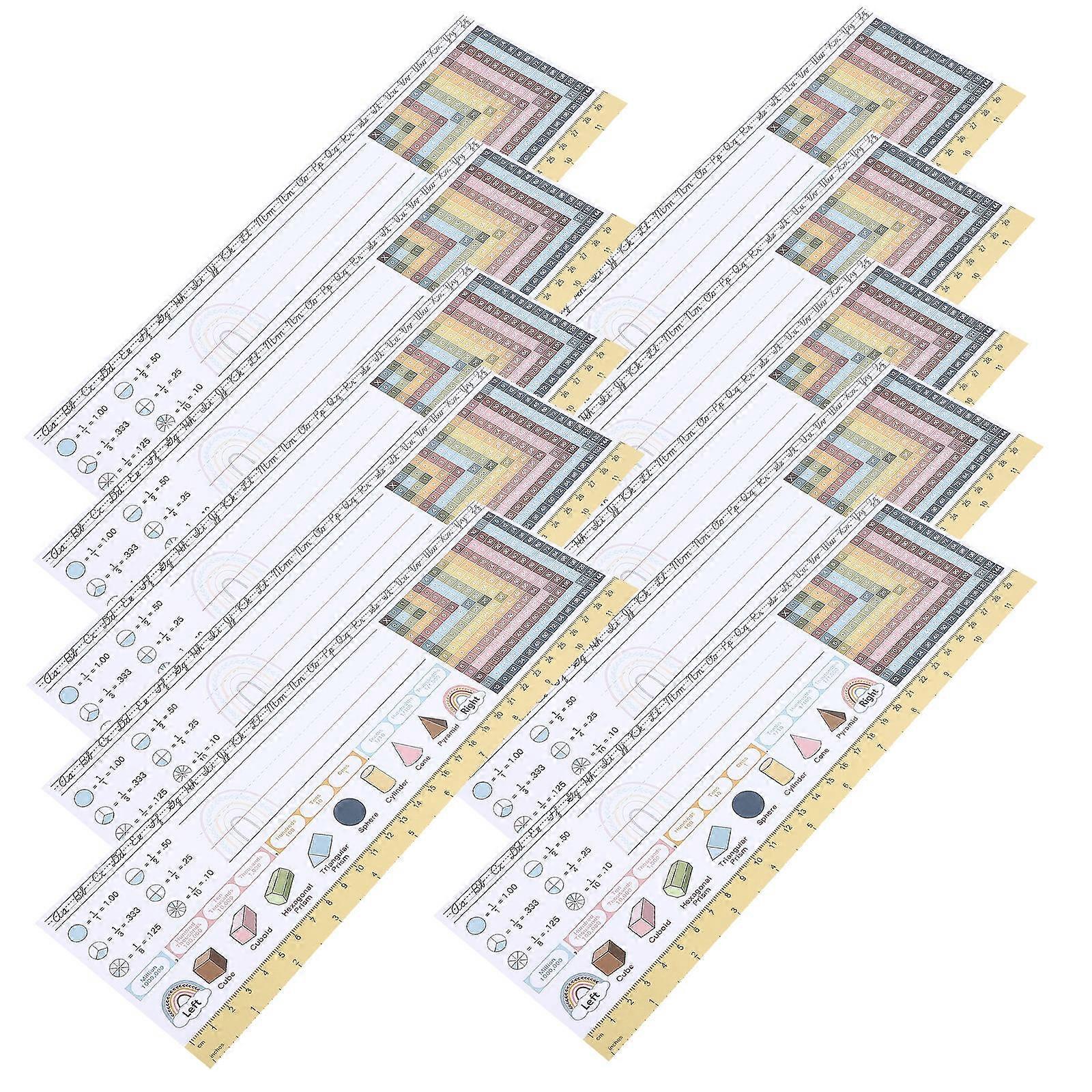 Name Plates For Desks Traditional Manuscript Student Desk Classroom Use 30.00X10.00X0.05Cm Multi Color 25Pcs