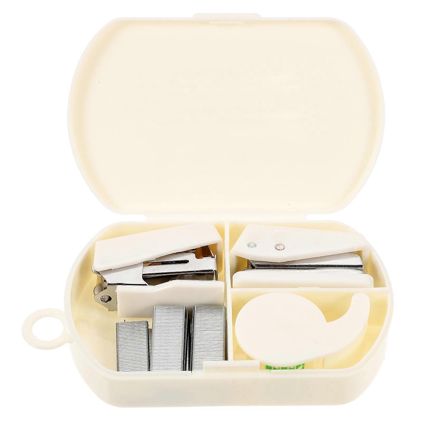 Scrapbooking Tools Kit 1Set White ABS Stapler Kit for Versatile Crafting for DIY Use