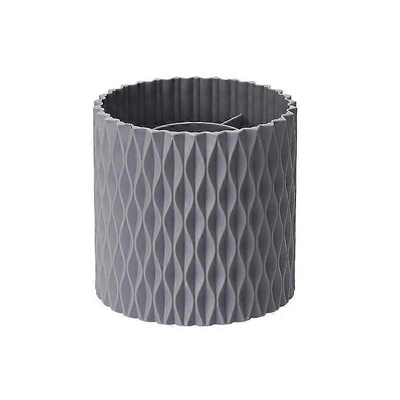 360° Rotating Makeup Brush Holder, Holds Lipstick, Skincare Tools, 4 Colors (Grey)