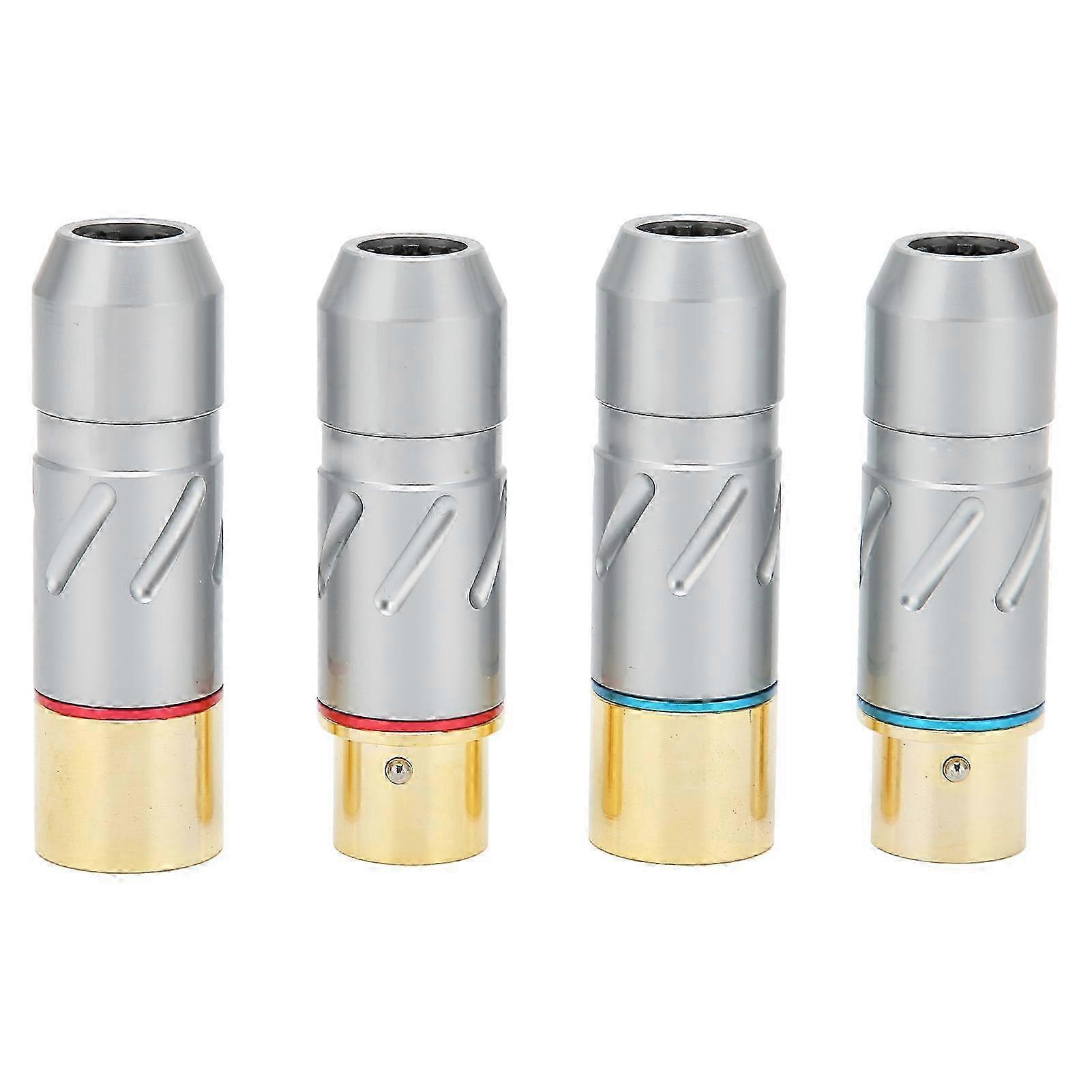 3-Core XLR Microphone Audio Cable Plug with Pure Copper and 24K Gold Plating