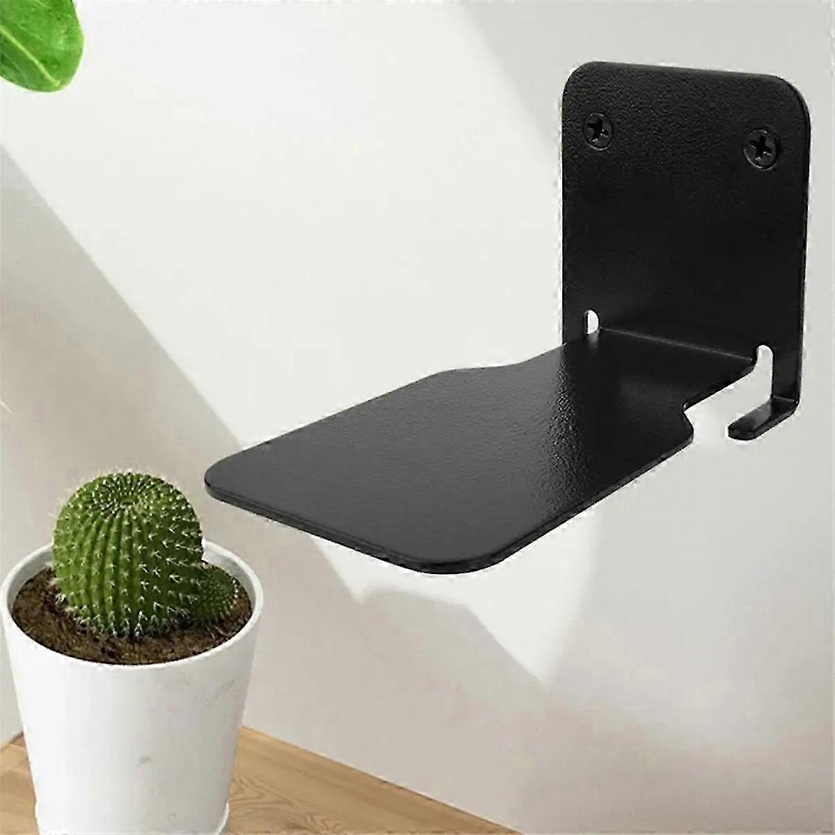 2PCS Metal Floating Bookshelf Set Stylish Space-Saving Wall Mounted Shelves for Home Office