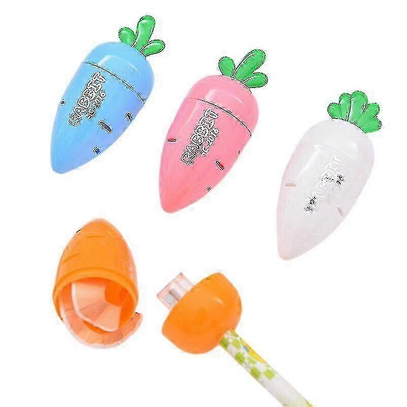 Kawaii Mini Carrot Pencil Sharpener Cartoon Stationery Set of 5