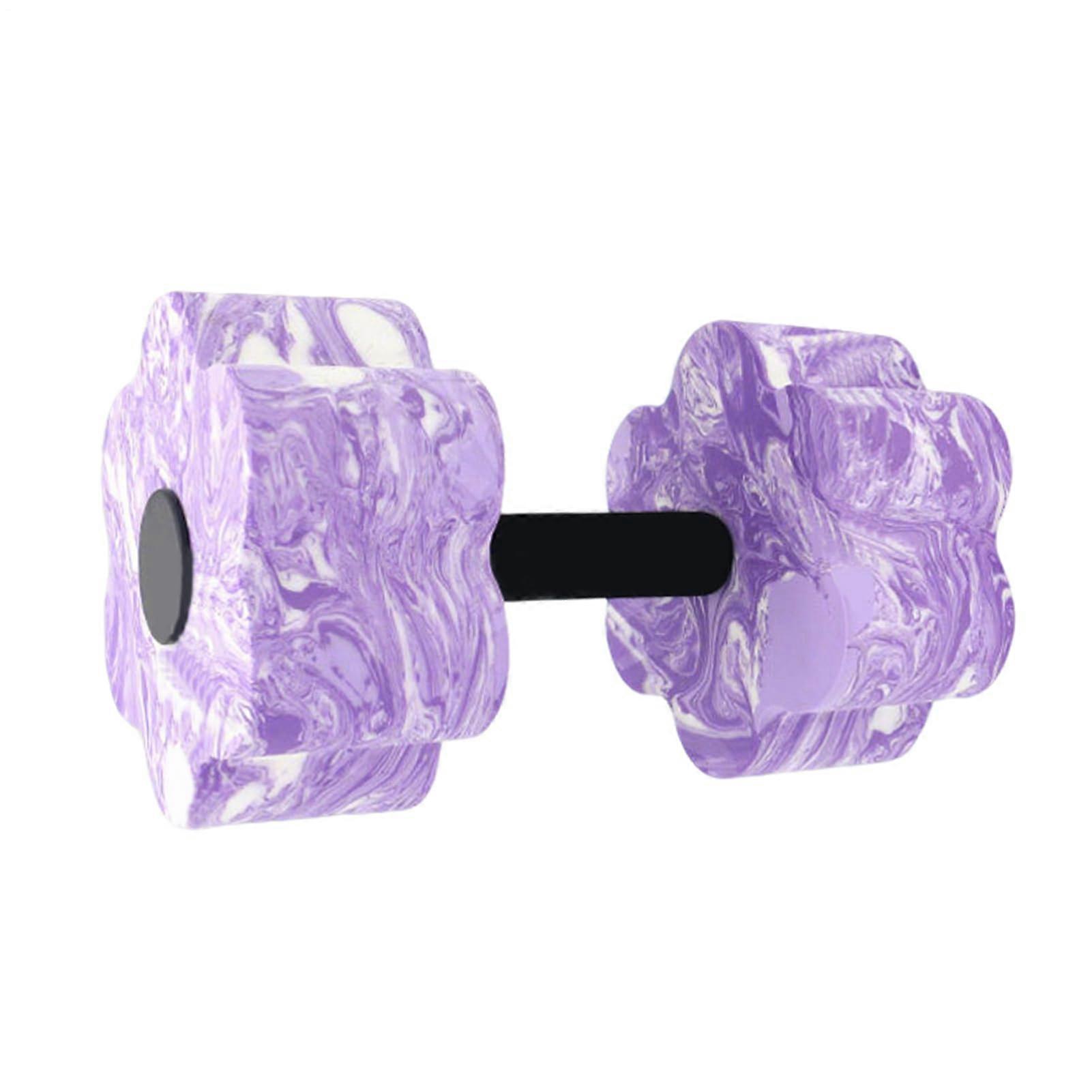 Water dumbbells, water exercise dumbbells Light fitness barbell, reusable training equipment, portable workout tool for men and women, purple