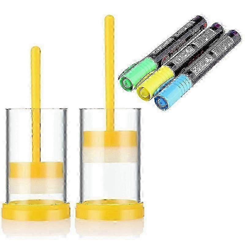 Queen Bee Marking Kit, 2 Queen Marking Cage Tubes with 3 Bee Marker Pens suitable for Beekeeping Tools