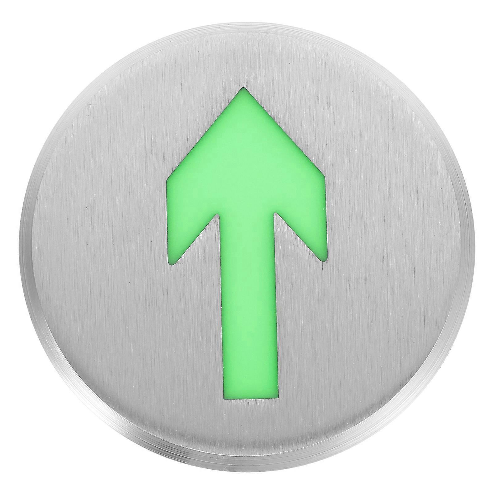 Glowing Arrow Safety Sign Emergency Exit Floor Sign Photoluminescent Directional Markings for Fire Safety and Evacuation Preparedness