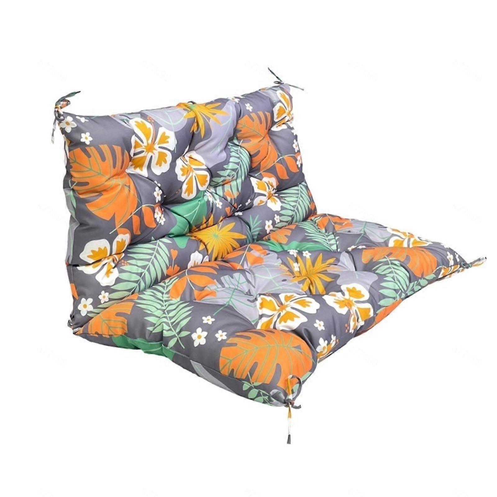 Outdoor seat cushions with overstuffed, soft lounging pads for garden swing, 2 and 3seater chairs, recliners, multicolor, 150 x 101.6 cm (59x40 in).