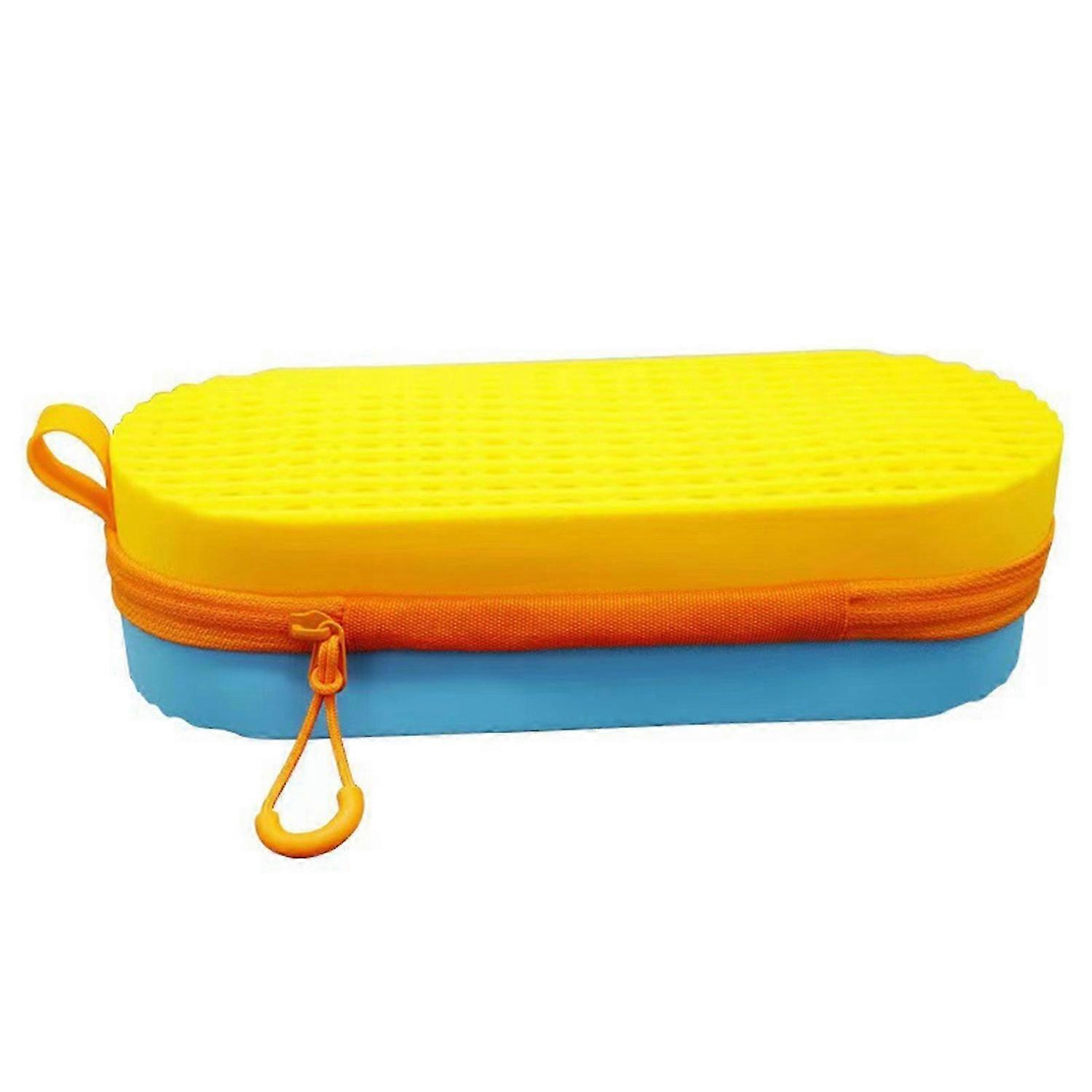 Silicone Protective Cases with Drain Hole for Goggles, Swim Goggle Case with Zipper, Shockproof Larg