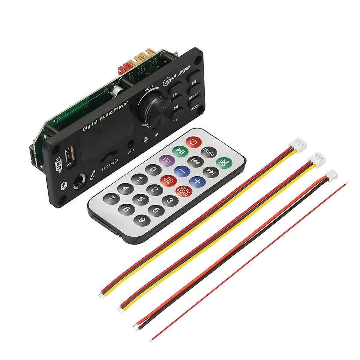 6W Amplifier Bluetooth 5.0 MP3/WAV/FLAC Decoder Board DC 12V