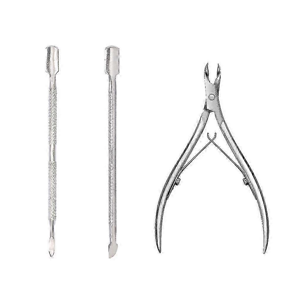 Professional Cuticle Cutter and Pusher Set for Manicures