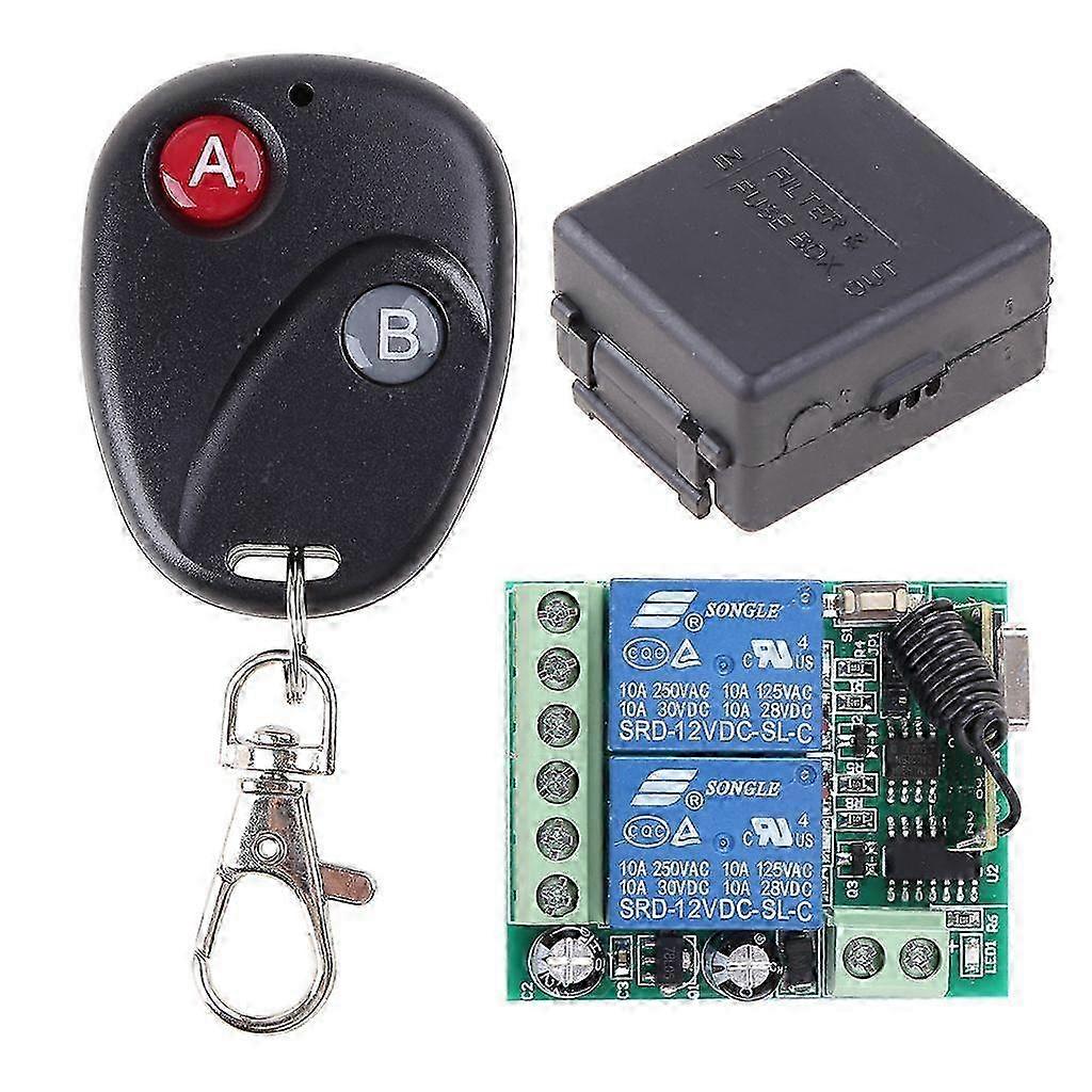 433MHz Relay Receiver Module with RF Transmitter - Professional Remote Control System for Wireless Applications