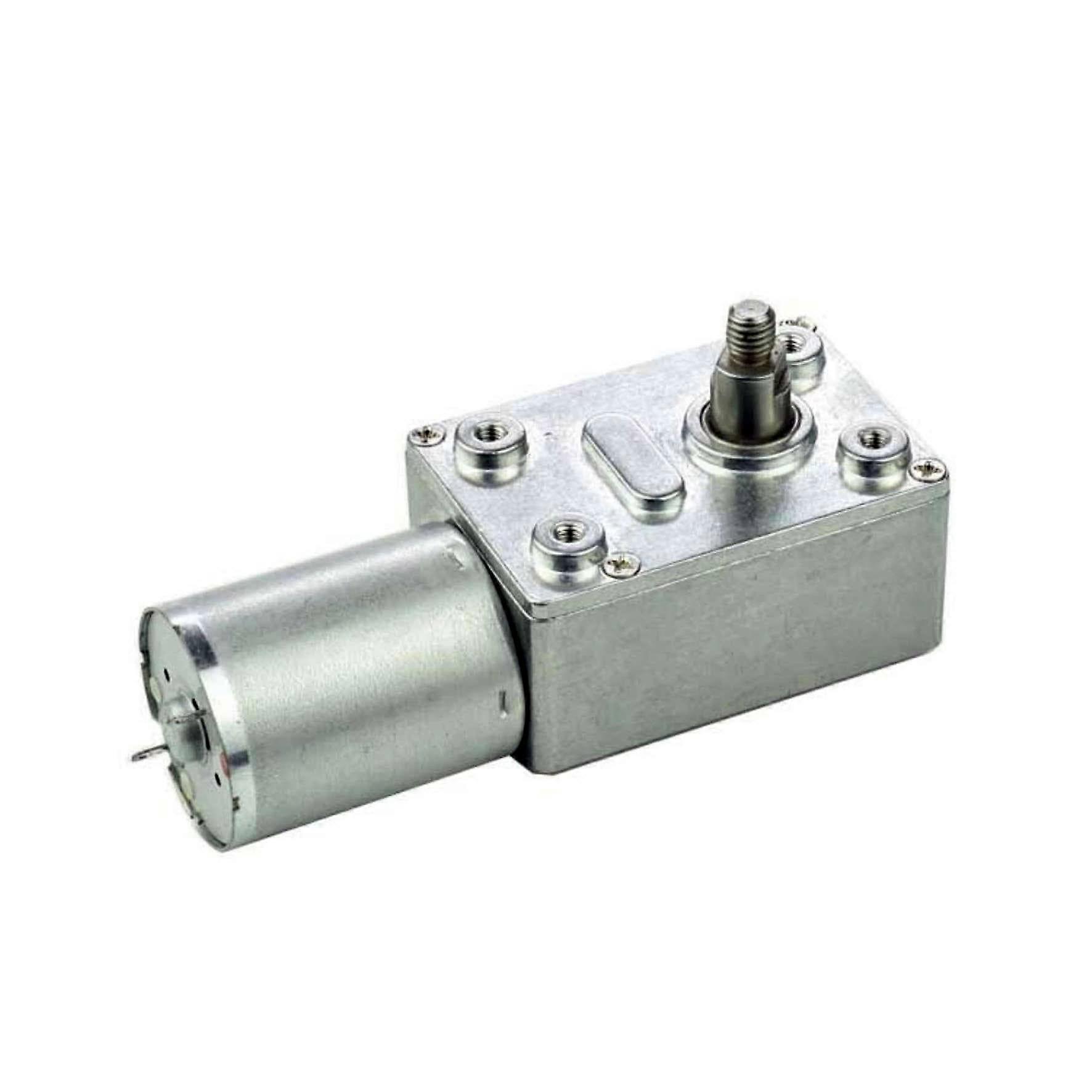 JGY370 24V DC Electric Motor 3RPM Mini Worm Gear Motor Self-Regulating Gearbox Adjustable Speed