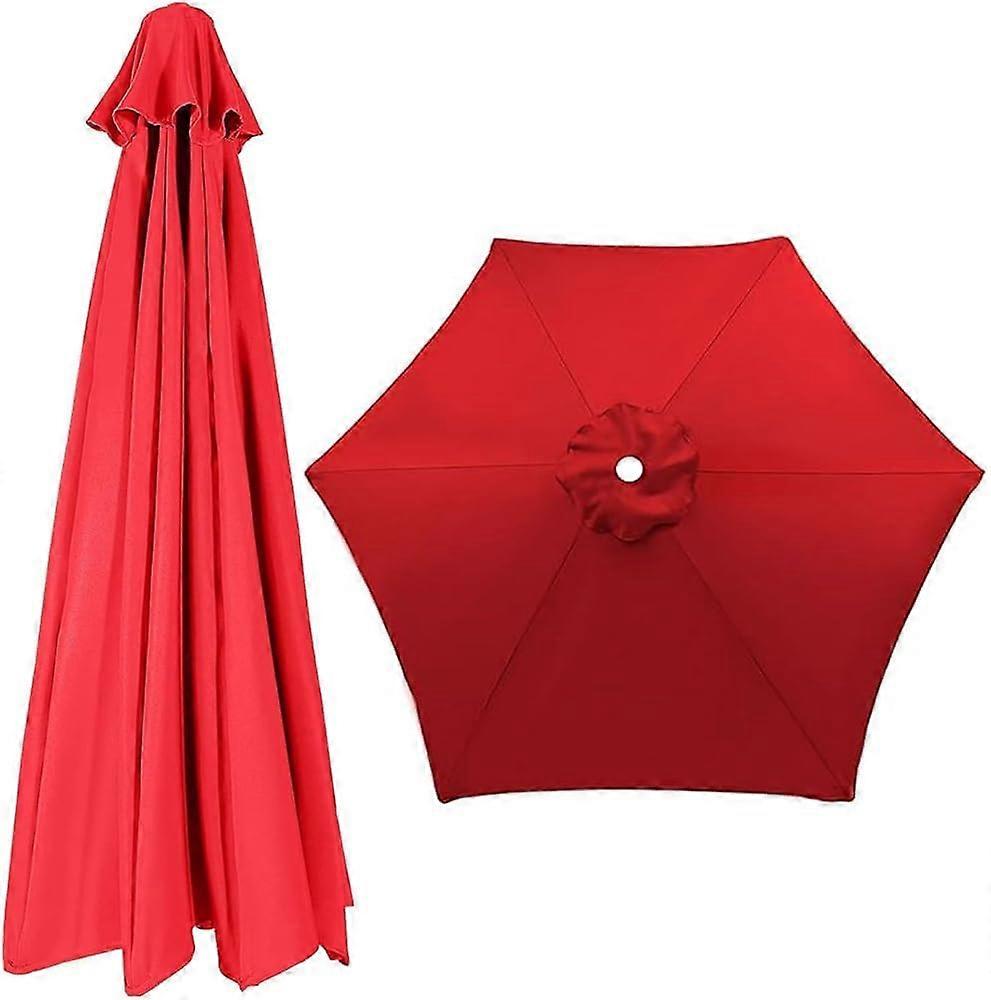 Replacement Canopy for Patio Umbrellas 250cm, Market Umbrella Top 6 Ribs, UV Protection Table Umbrella Canopy in Color 8
