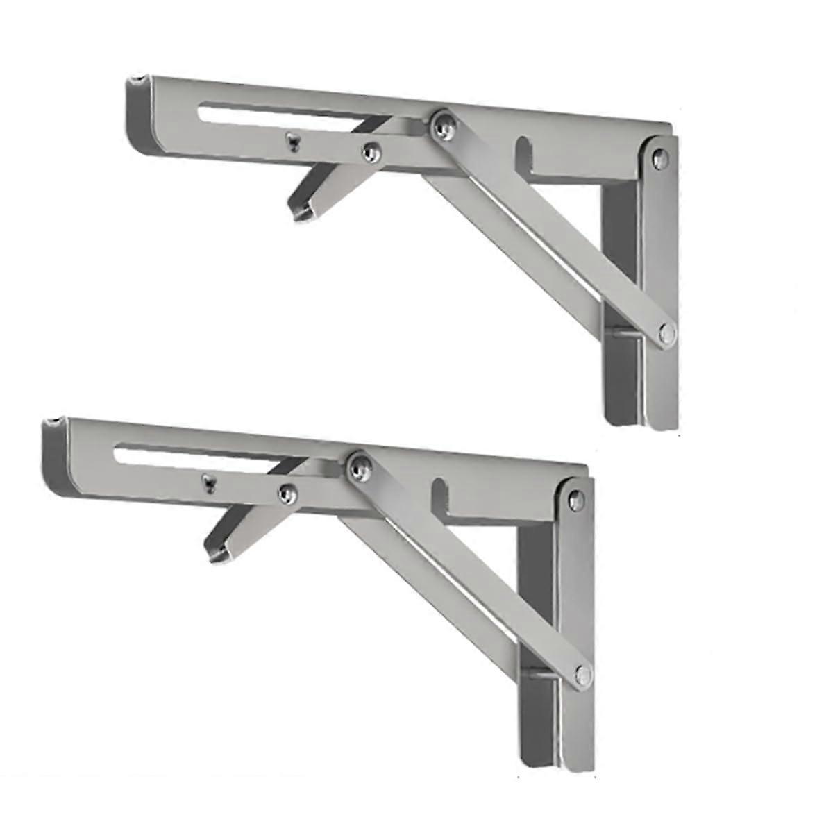 Folding Shelf Brackets Heavy Duty Stainless Steel 250kg (12' 2PCS)
