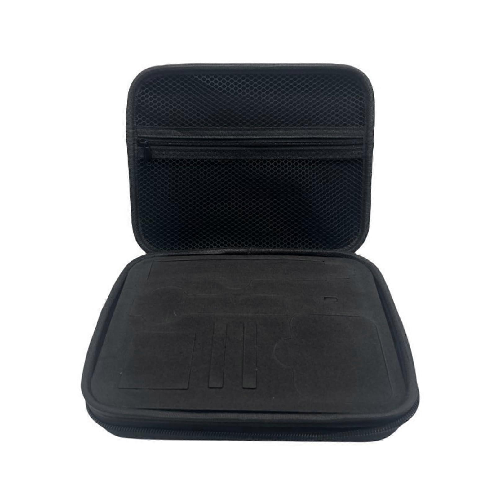 Hardshell carrying case for camera bag with waterresistant fabric and padded layers for outdoor activities, as shown, Middle