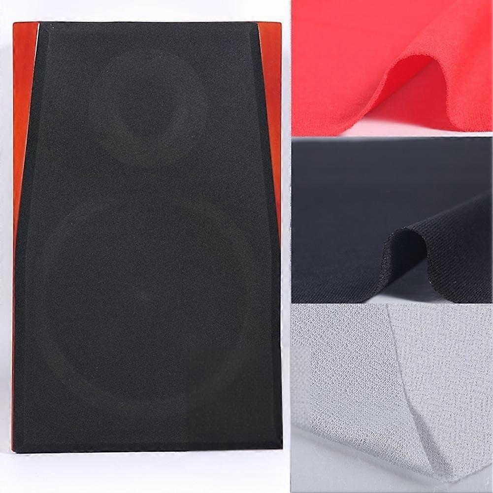 Clear Speaker Grill Cloth 1.6 x 0.5 m Red - Dust-Free Fabric for Audio Equipment and Speaker Protection