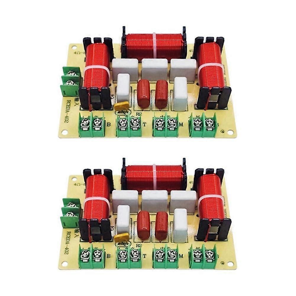 2-Piece Crossover Speaker for High, Mid, and Low Frequencies, DIY Audio Splitter for Home Speaker Upgrade and Compatibility