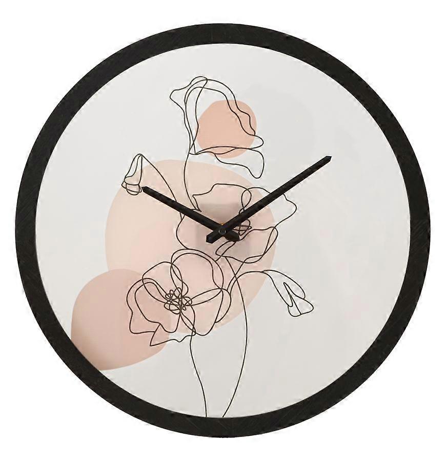 HORLOGE MURALE FLEUR -B- CM Ø 40X3,5