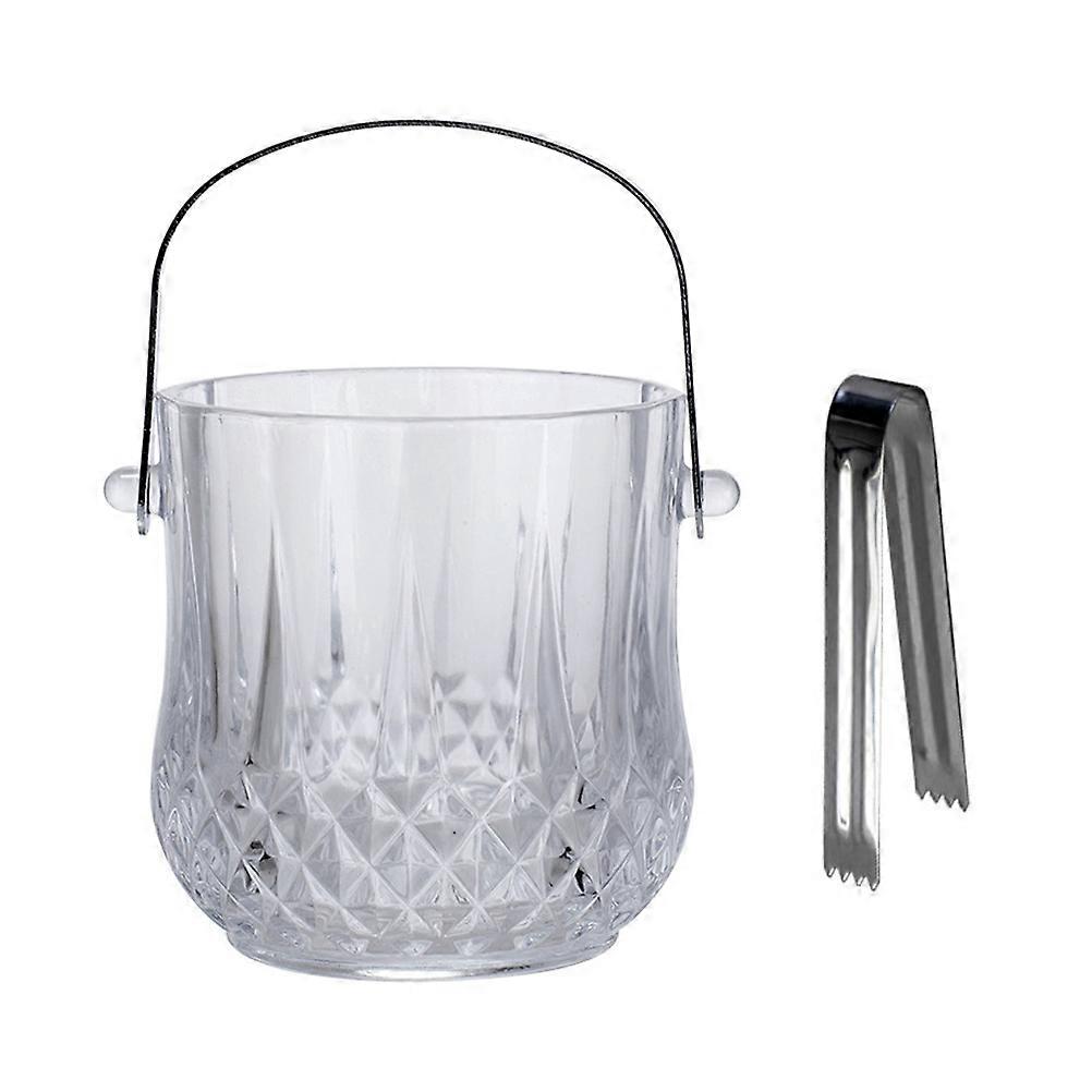 Stylish Portable Glass Ice Bucket for Bars, KTV & Parties – Elegant Ice Storage Container for Beer, Wine & Cocktails, Easy to Clean & Practical