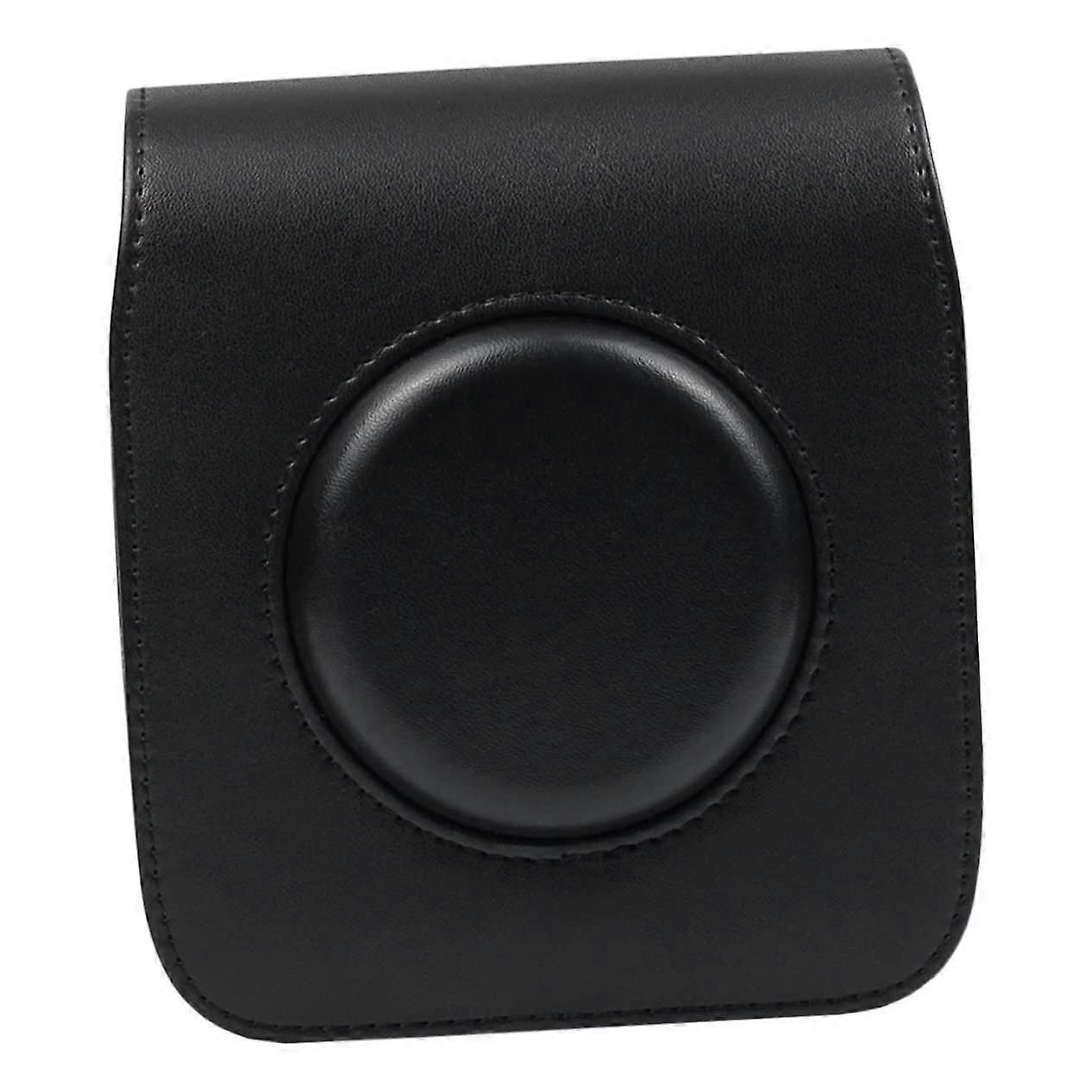 Adjustable Camera Case PU Leather Fits Instant Cameras Shoulder Strap Retro Design