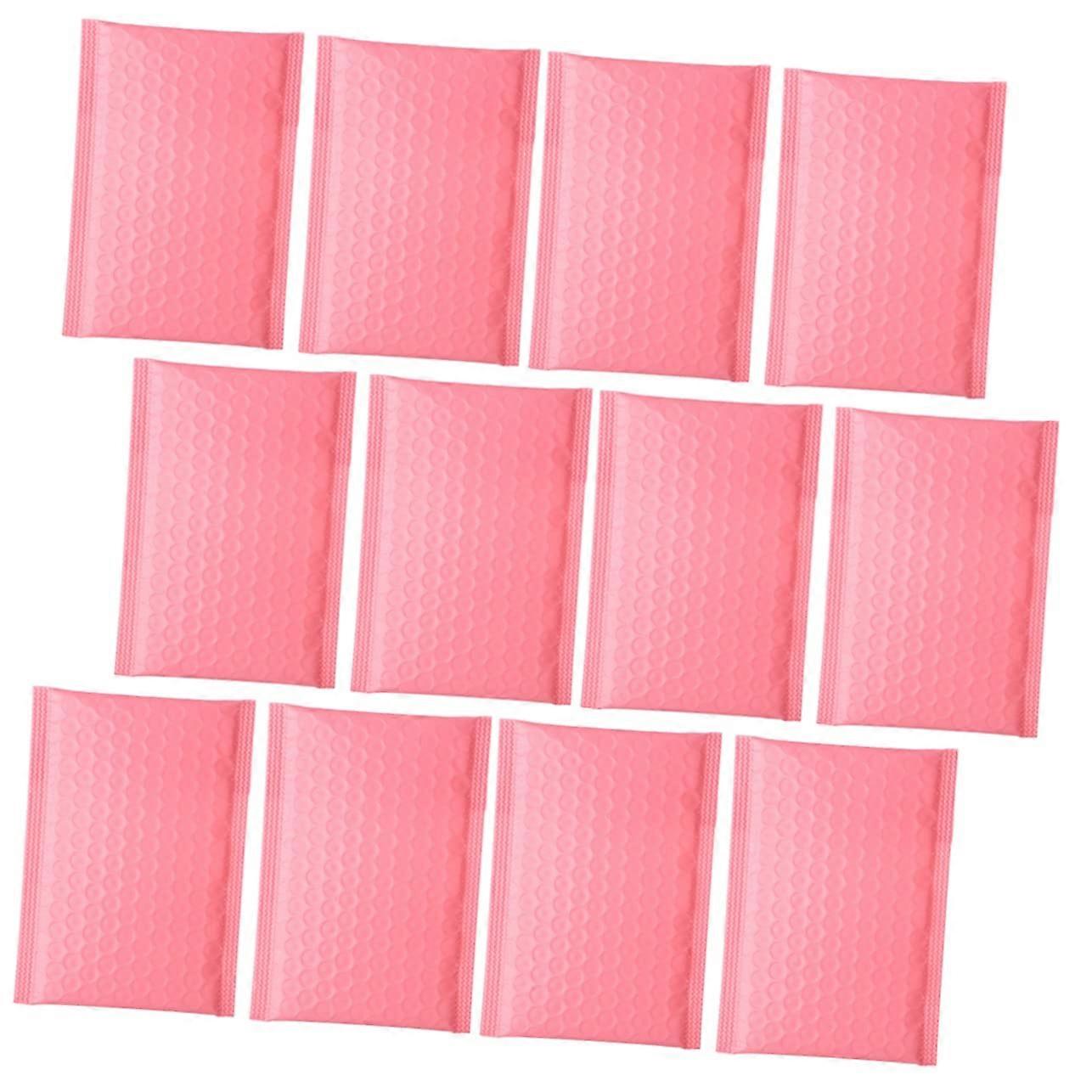 100 Pink Bubble Padded Envelopes for Money, Documents (Pack of 100)