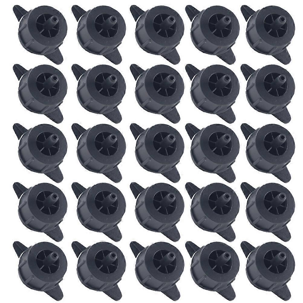 Pressure Compensation Drippers for Gardening with Stable Effluent Black PP Material 50 Pieces